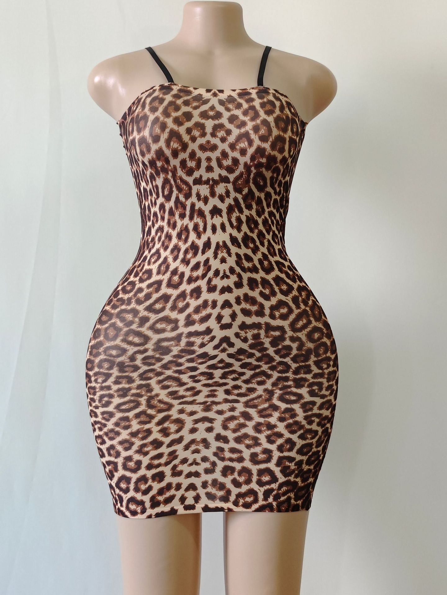 Sexy Slimming Spaghetti-strap Floral Print Hip Skirt