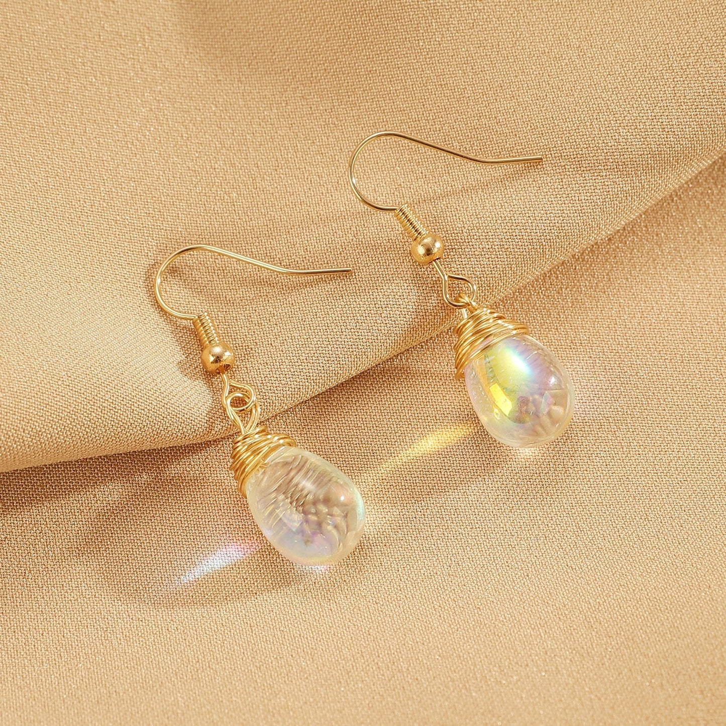 Retro Droplet Lantern Earrings