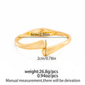 Metal Matte Textured Glossy Spring Bracelet Opening Bracelet