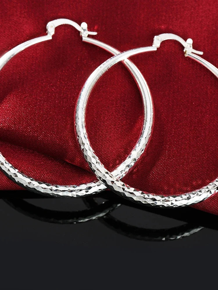 Charms 3CM circle hoop Earrings for Women fashion Pretty wedding party Jewelry Holiday gifts