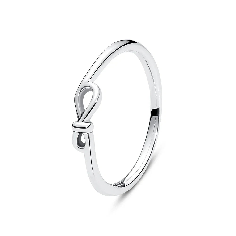 925 Sterling Silver Rings For Women Original Crown Love Heart Wishbone Engagement Wedding Rose Gold Crystal Ring Luxury Jewelry