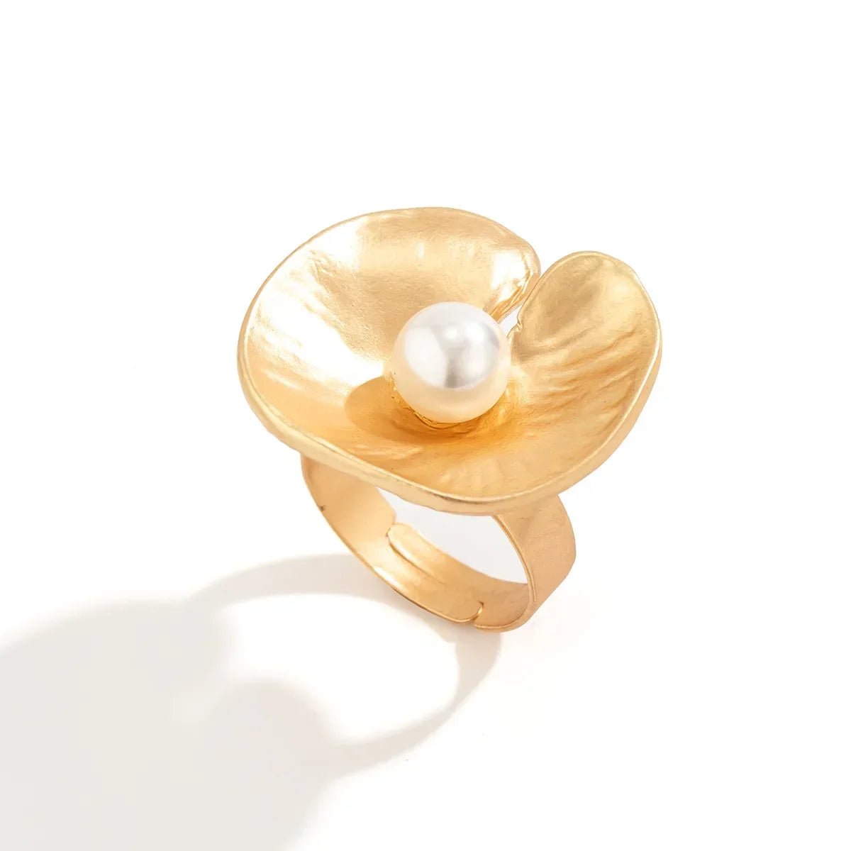 Irregular Chunky Big Geometric Gold Silver Color Rings for Women Men Personality Elastic Rope Connection Finger Rings