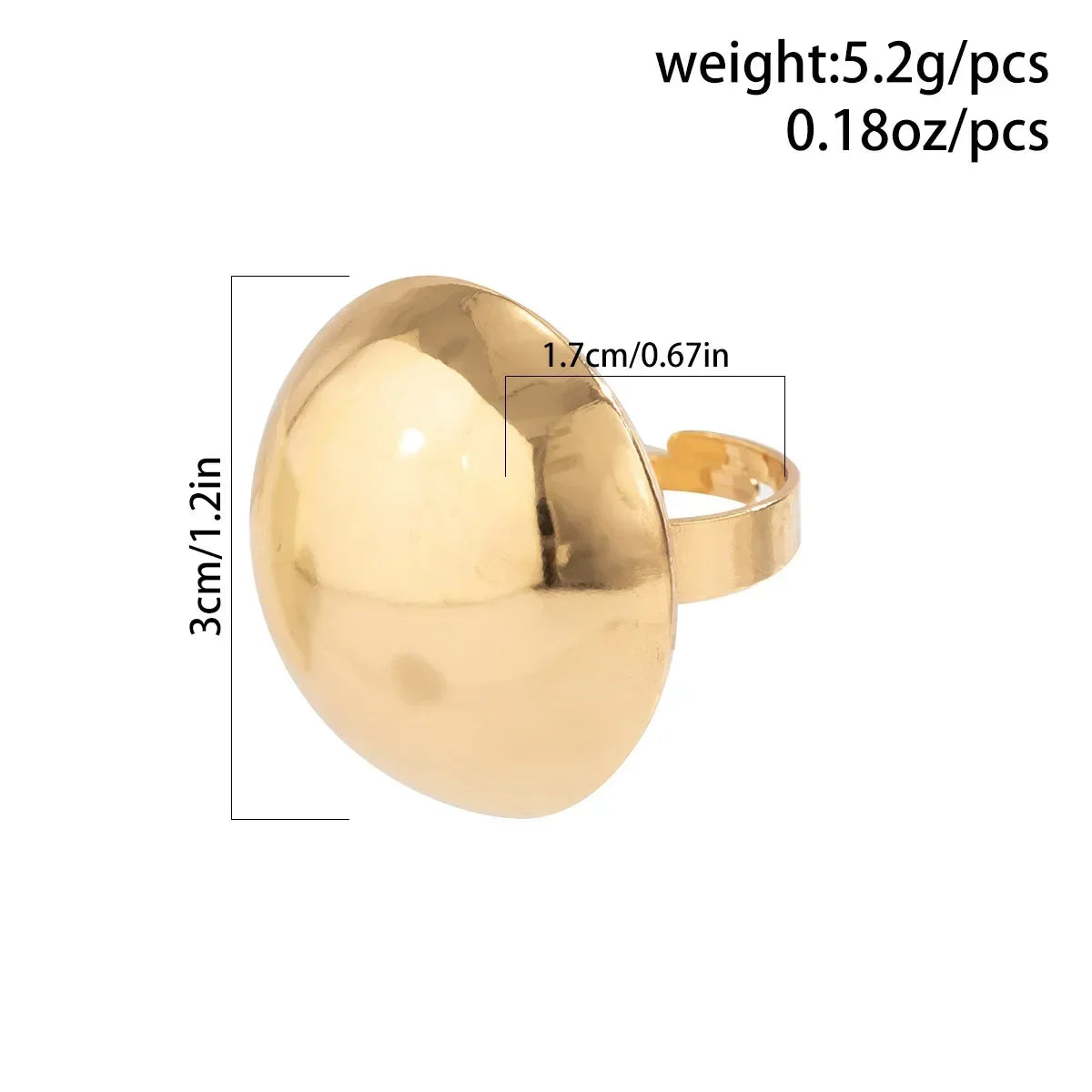 Irregular Chunky Big Geometric Gold Silver Color Rings for Women Men Personality Elastic Rope Connection Finger Rings