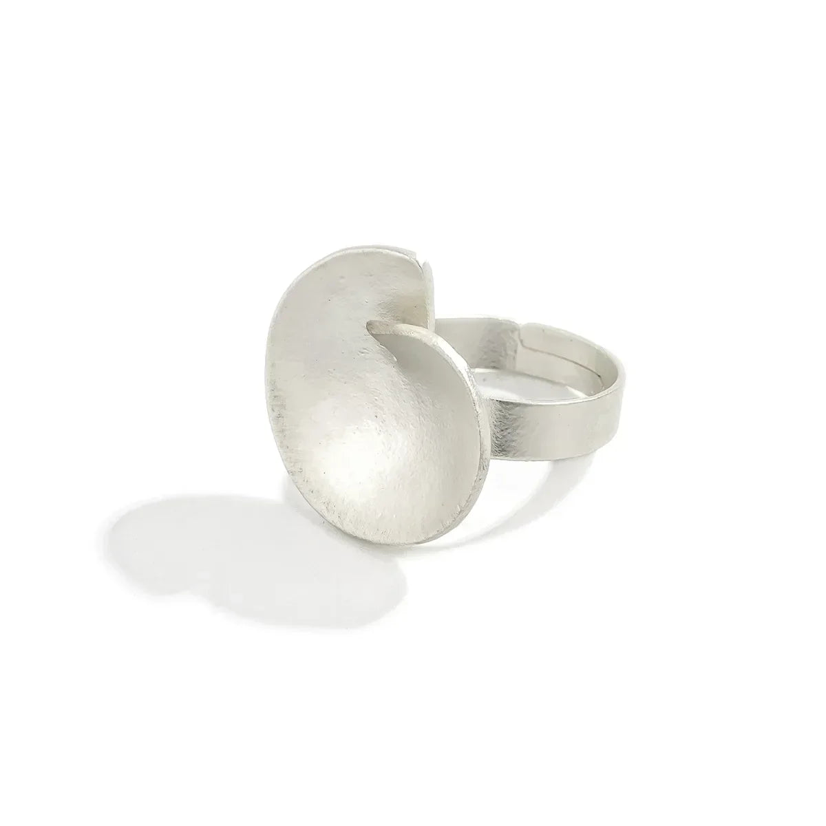 Irregular Chunky Big Geometric Gold Silver Color Rings for Women Men Personality Elastic Rope Connection Finger Rings