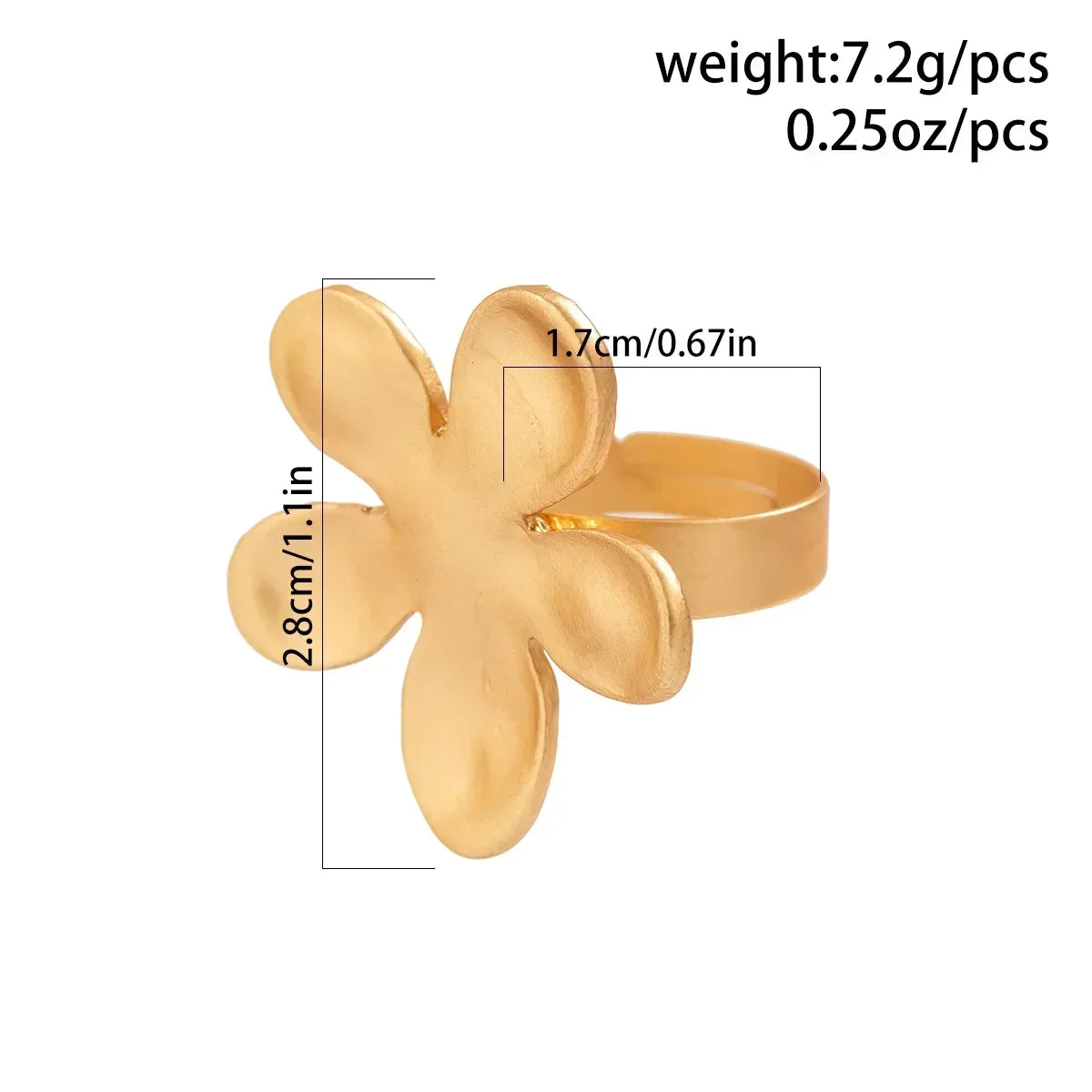 Irregular Chunky Big Geometric Gold Silver Color Rings for Women Men Personality Elastic Rope Connection Finger Rings