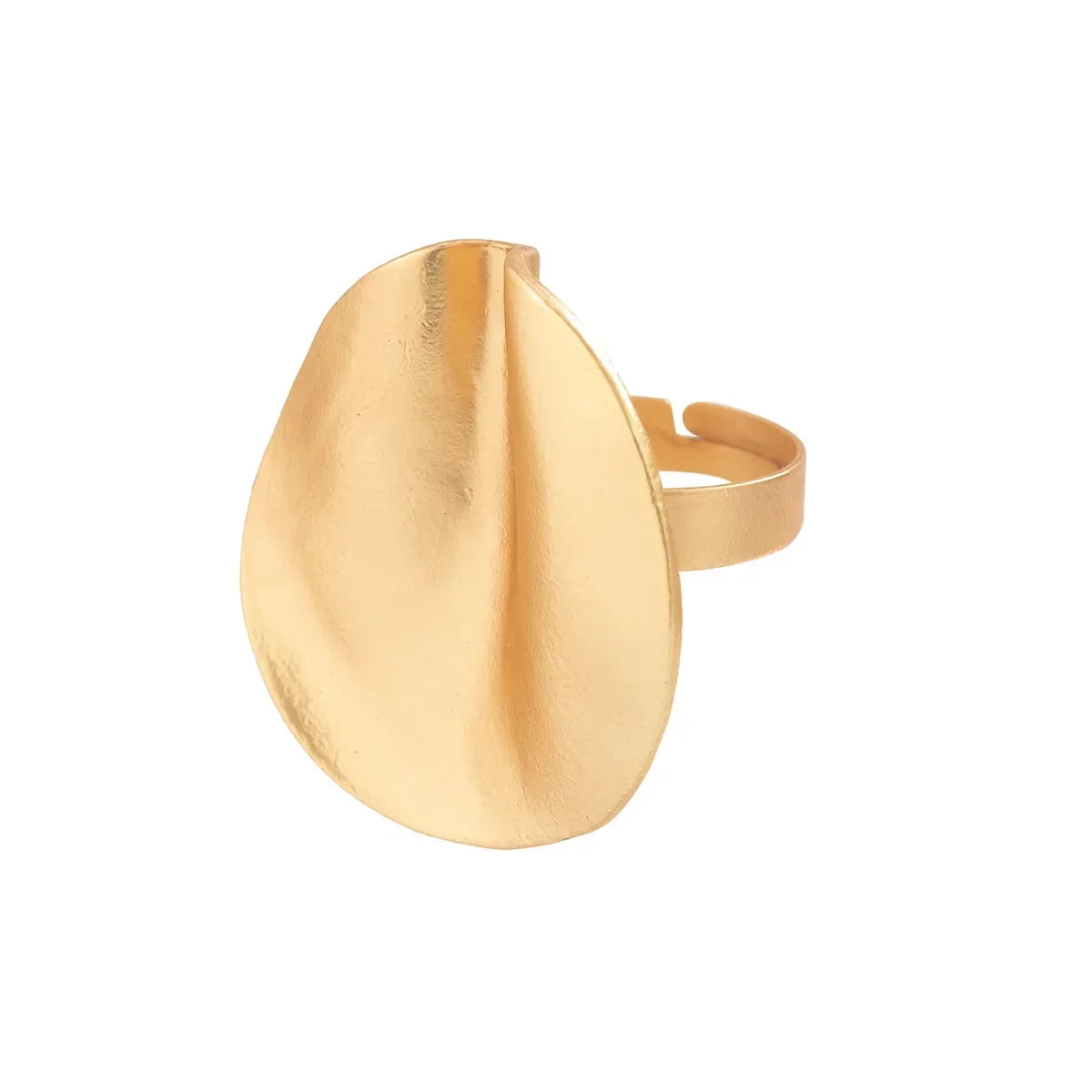 Irregular Chunky Big Geometric Gold Silver Color Rings for Women Men Personality Elastic Rope Connection Finger Rings