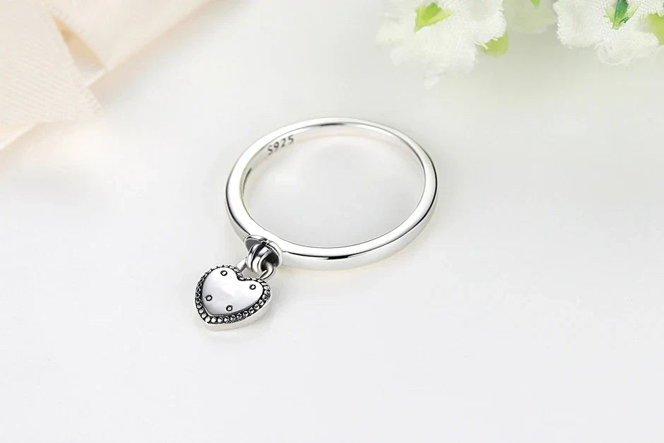 925 Sterling Silver Rings For Women Original Crown Love Heart Wishbone Engagement Wedding Rose Gold Crystal Ring Luxury Jewelry