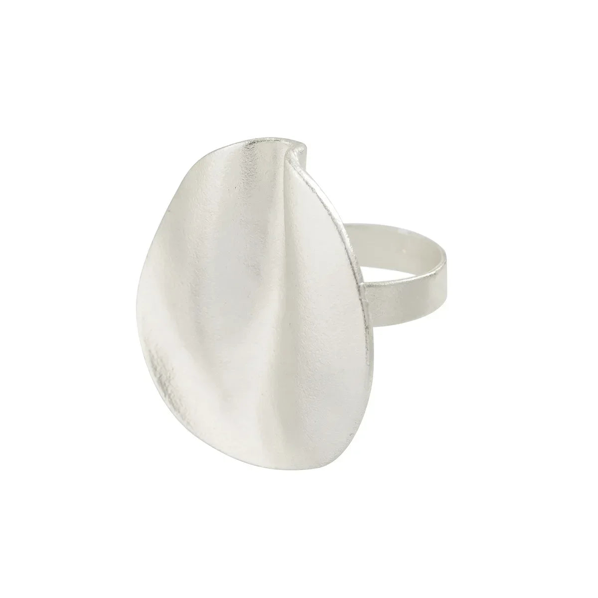 Irregular Chunky Big Geometric Gold Silver Color Rings for Women Men Personality Elastic Rope Connection Finger Rings