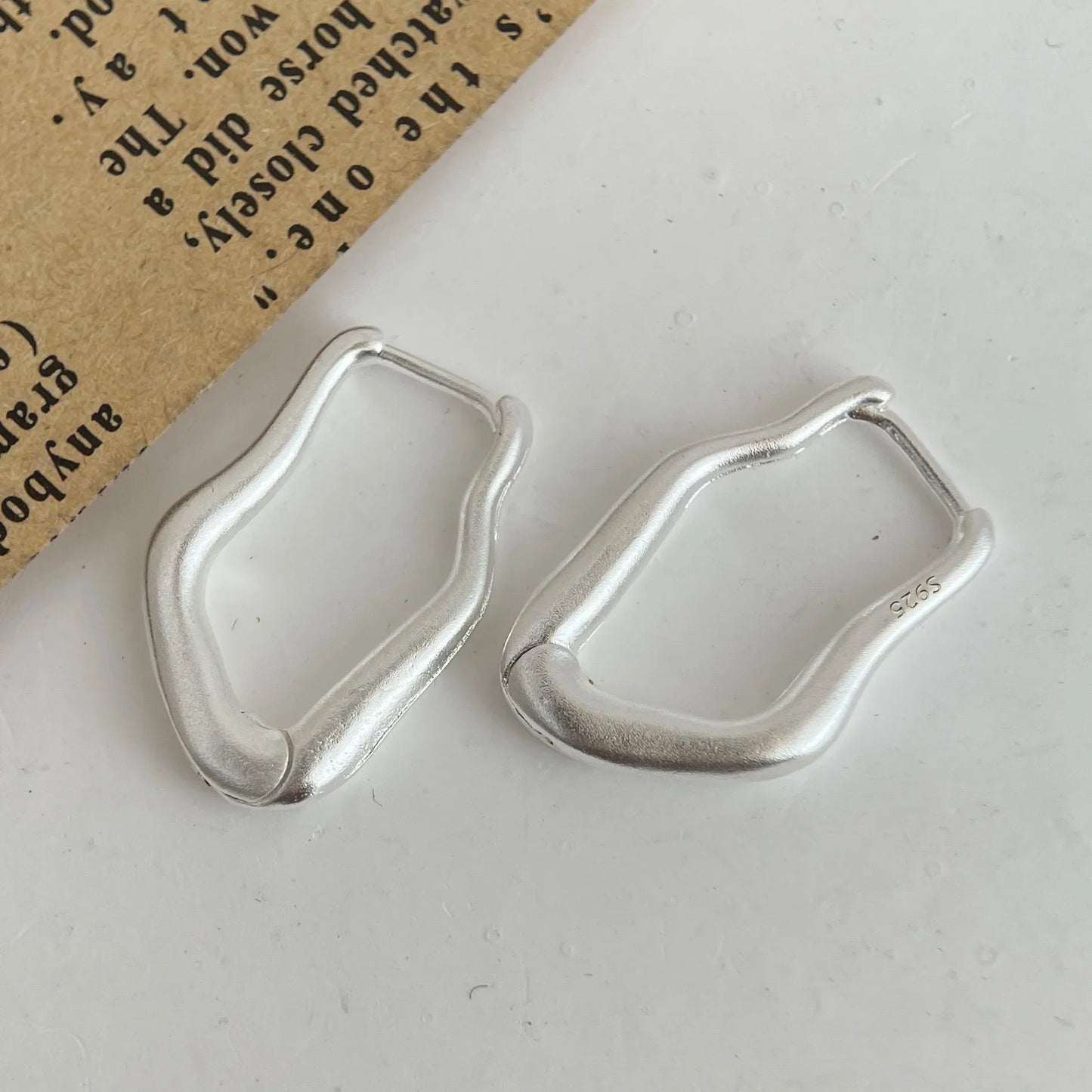 925 Sterling Silver Earrings For Women Trendy Simple Shinning Gold Earring Jewelry Prevent Allergy Party Christmas Accessories