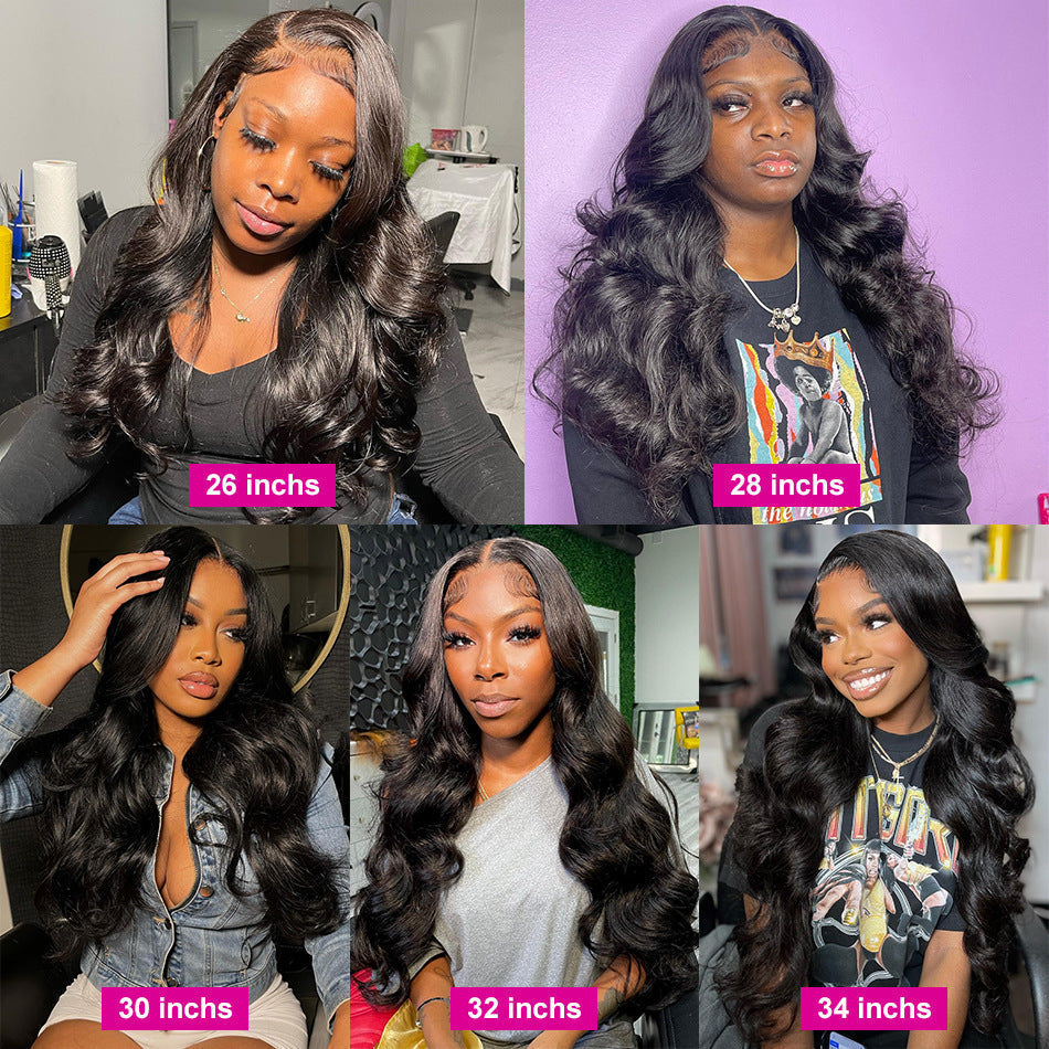 Synthetic Wigs Front Lace Long Curly Hair Headgear