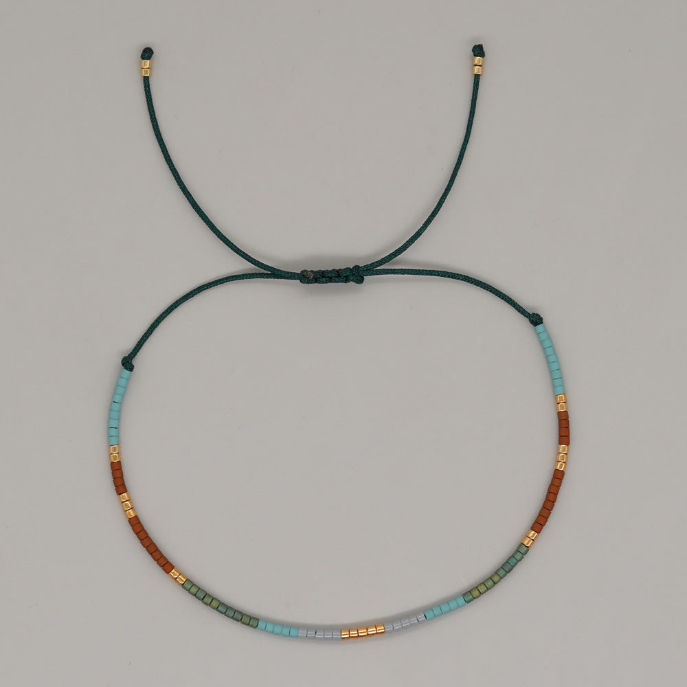 Bohemian Style Colorful Bead Bracelet For Girls